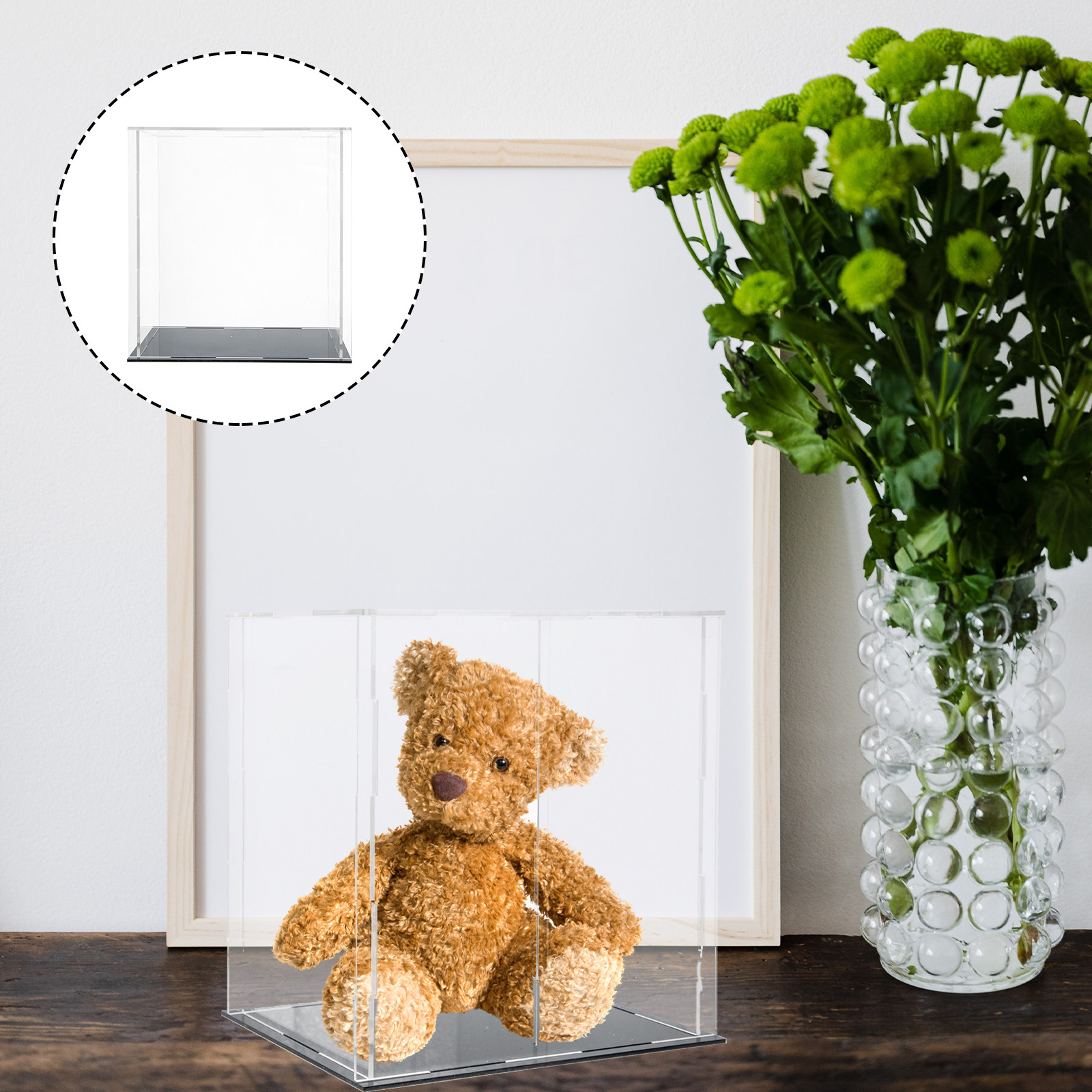 Display Case Acrylic - Heavy-Duty Acrylic Display Box Clear Scratch-Resistant