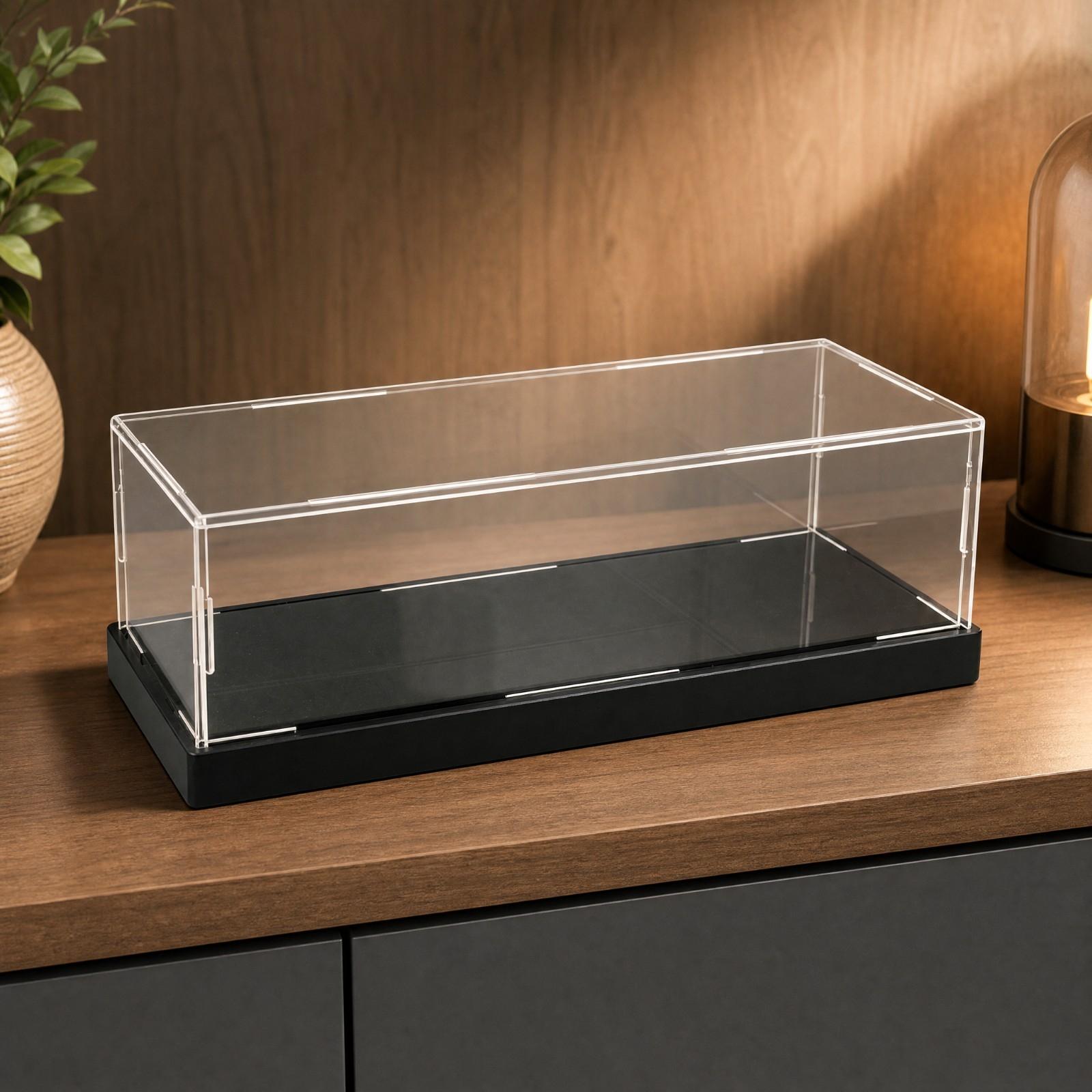 Display Case Acrylic - Clear Acrylic Display Case with Black