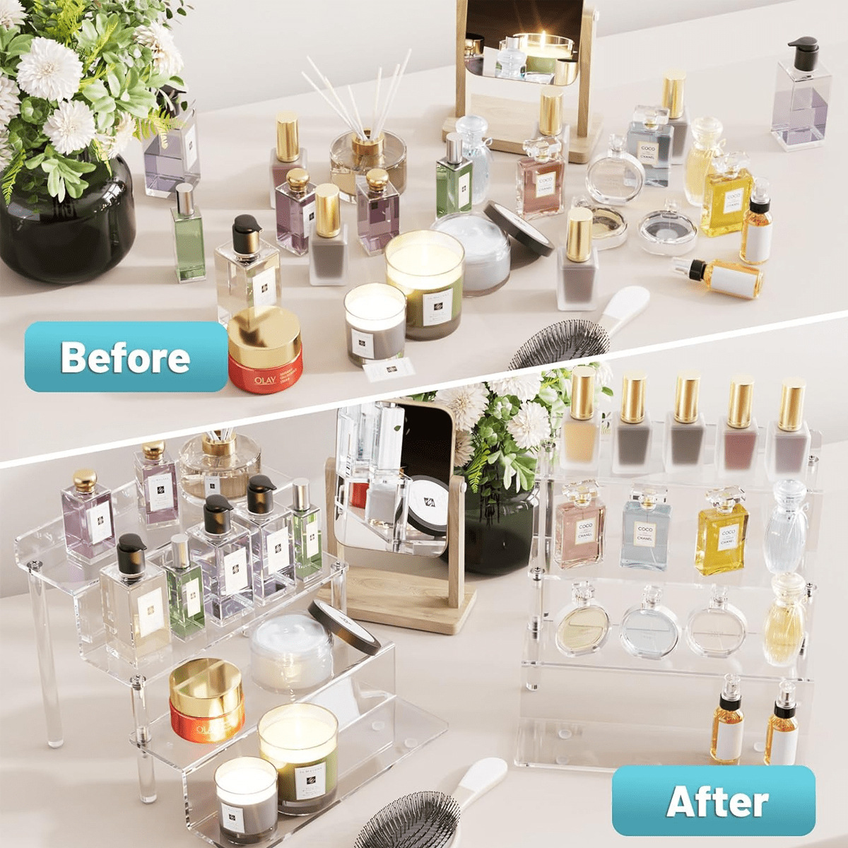 Acrylic Riser Display Stand,4  - Pop Display Shelf ulasan dan harga