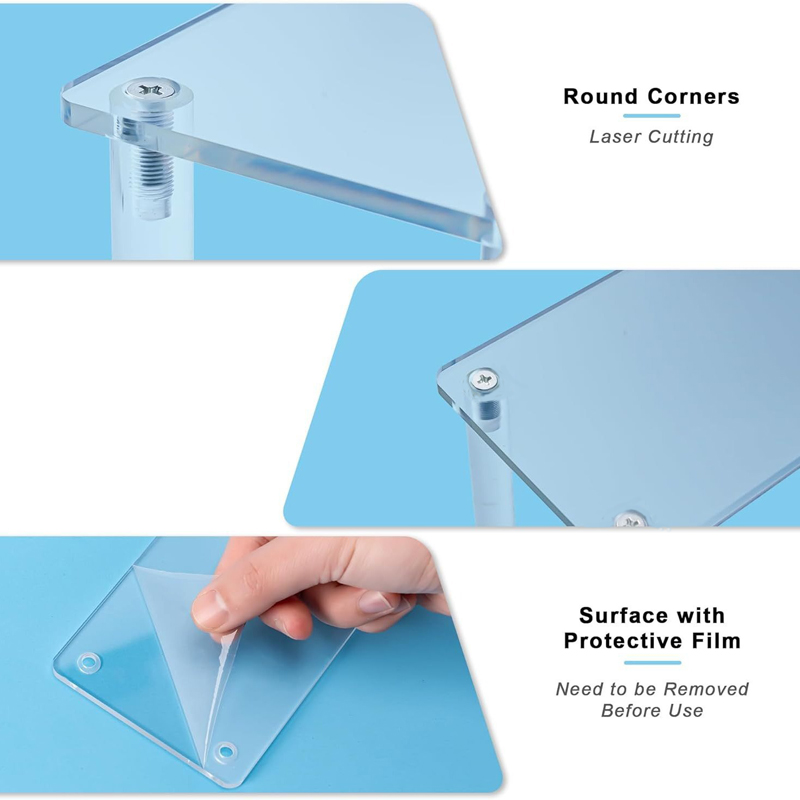 1-4 Tier Acrylic Display Stand - Pop Display Shelf ulasan dan harga