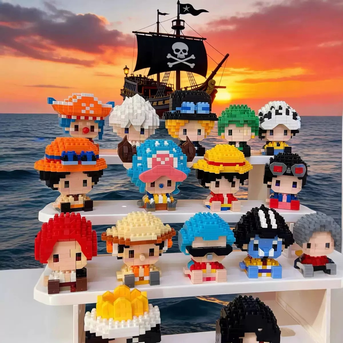 ONE PIECE Sun God Nika Luffy M - Building Block Mini ulasan dan harga