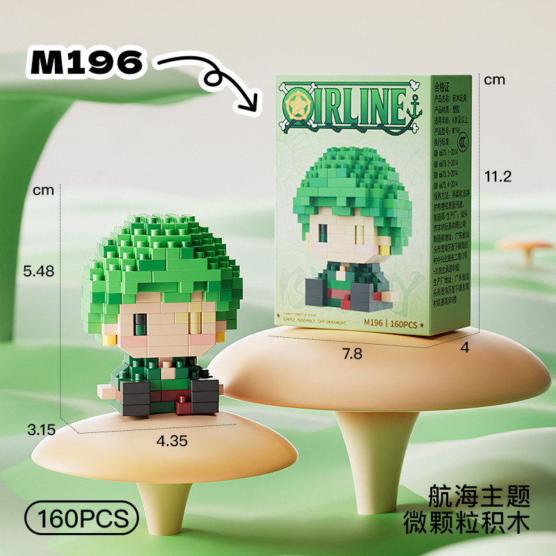ONE PIECE Sun God Nika Luffy M - Building Block Mini ulasan dan harga