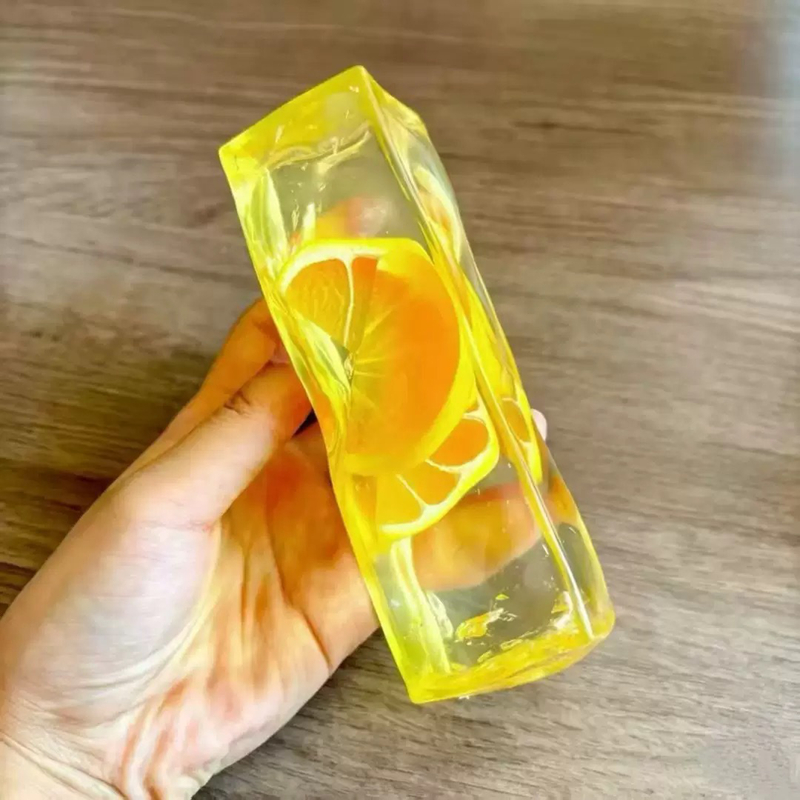 Kawaii Transparent Fruit Ice C - Fidget Cube Original ulasan dan harga